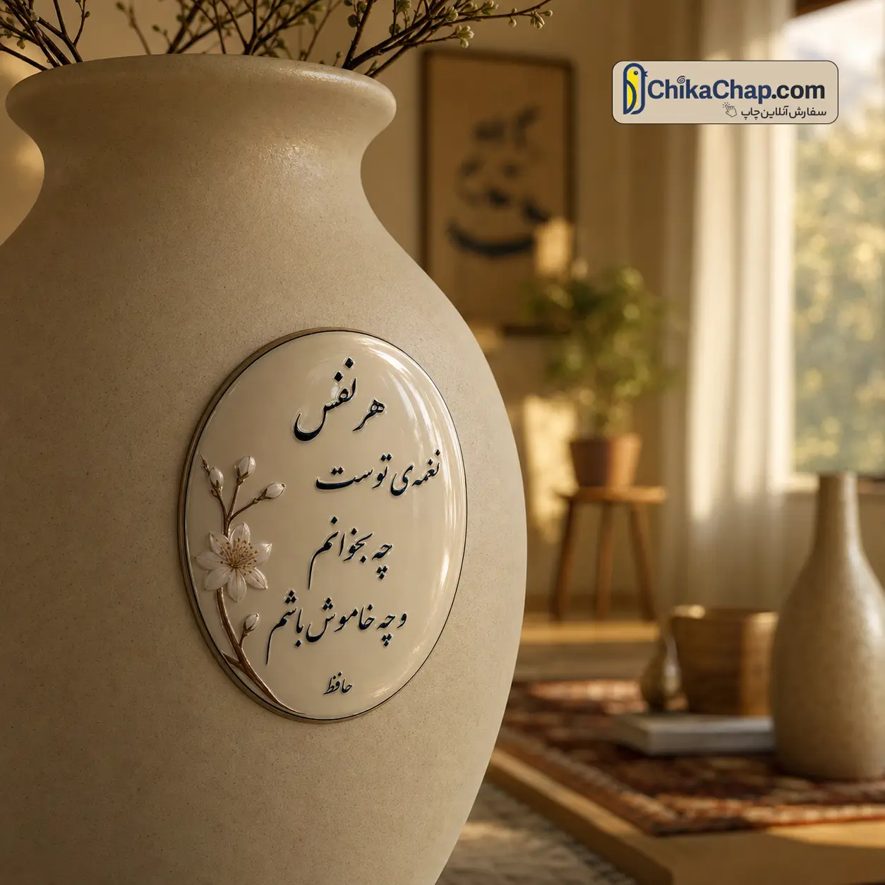 چاپ برچسب برجسته و لیبل UV DTF برای دکوراسیون و ظروف سرامیکی